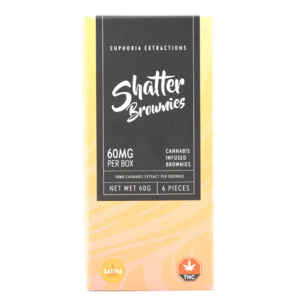 EuphoriaExtracts Shatter Brownies Sativa 60MG