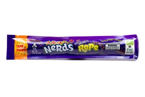 Grape Medicated Nerds Rope 400MG THC min scaled 1