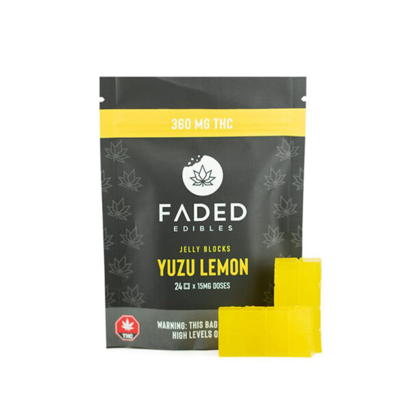 Yuzu Lemon Jelly Blocks 360mg THC
