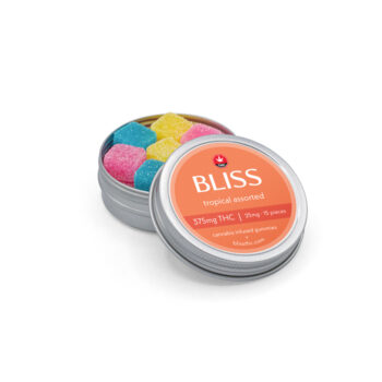 Bliss Edibles - Tropical Assorted 375mg THC