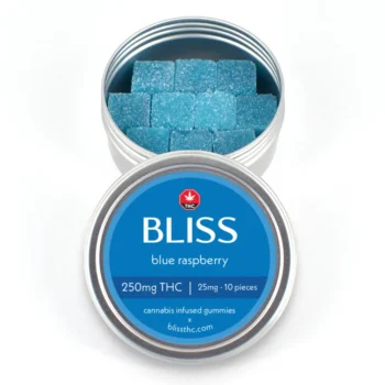 Bliss Edibles -  Blue Raspberry 250mg THC