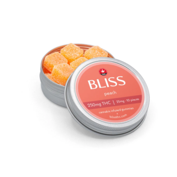 Bliss Edibles - Peach 250mg THC