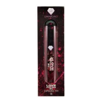 Image of the 2G Diamond Pen Love Potion. A disposable pen with the potent Love Potion. The best 2G disposable available. Diamond Extracts.