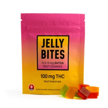 Twisted Extracts – Fruit Punch Jelly Bites 100mg THC (SATIVA)