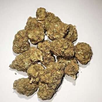 Close-up of Master Pink THC: 14%-16% cannabis buds, showcasing their texture and color. Premium quality marijuana for discerning users.