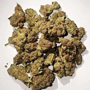 Close-up of Pink Bubba THC: 14%-16% cannabis buds. High-quality image showcasing the product's texture and color.