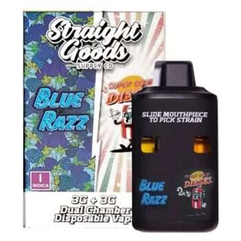 Straight Goods 6G Disposable Pen - Blue Razz (Indica) X Super Sour Diesel (Sativa)