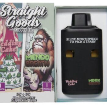 Straight Goods 6G Disposable Pen - Wedding Cake (Indica) X Mendo Breath (Indica)
