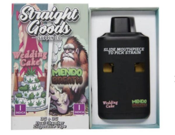 Straight Goods 6G Disposable Pen - Wedding Cake (Indica) X Mendo Breath (Indica)