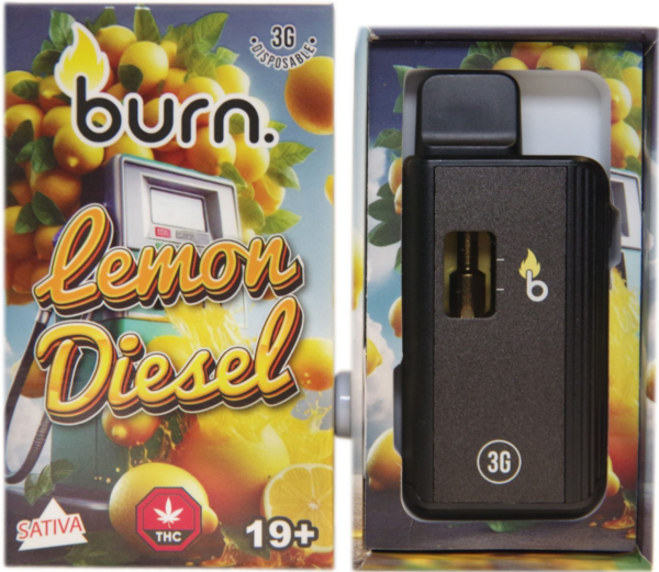 Burn 3G Disposable Pen - Lemon Diesel (SATIVA)