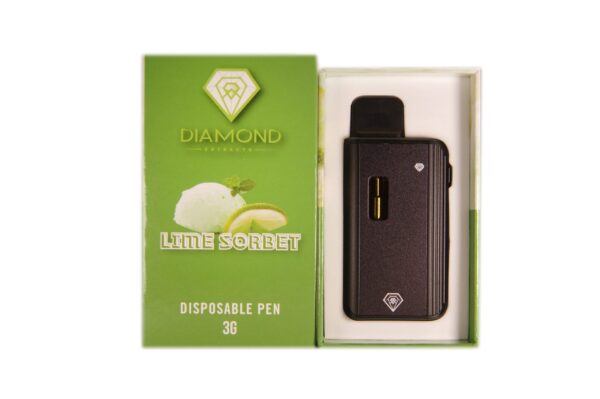 Lime Sorbet – 3g Diamond Infused Indica-Dominant Hybrid Disposable