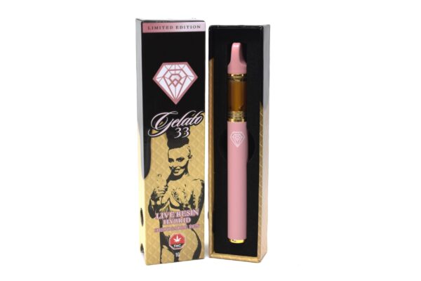 Diamond Concentrates Disposable (Live Resin) – Gelato 33 (1g) **Limited Edition