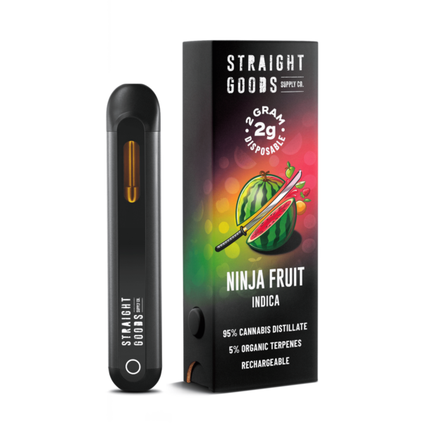 *NEW* Straight Goods 2 GRAM Disposables – Ninja Fruit (Indica)