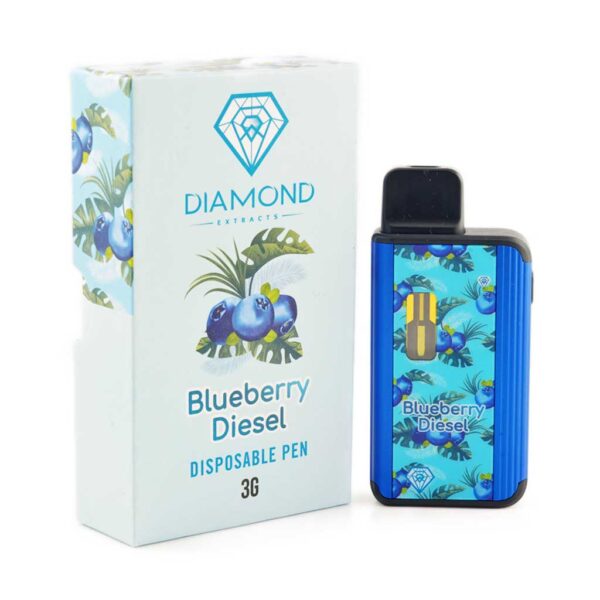 Blueberry Diesel – 3g Diamond Infused Indica-Dominant Hybrid Disposable