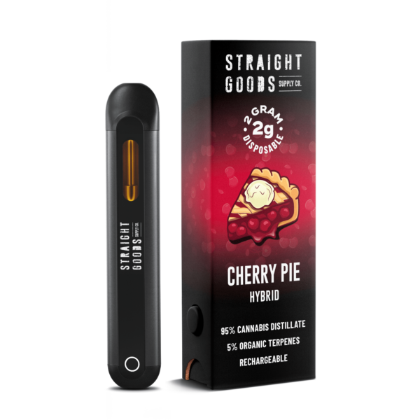 *NEW* Straight Goods 2 GRAM Disposables – Cherry Pie (Hybrid)