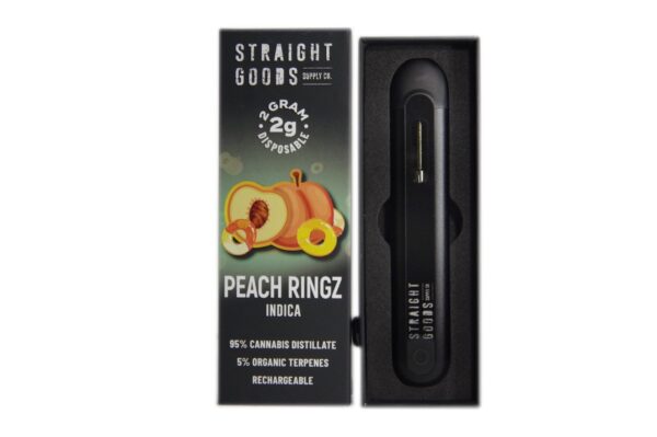 Straight Goods Disposable Pen – Peach Ringz (2G) - Indica