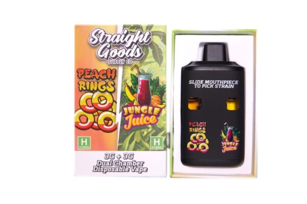Straight Goods 6G - Peach Rings | Jungle Juice Dual Chamber Vape