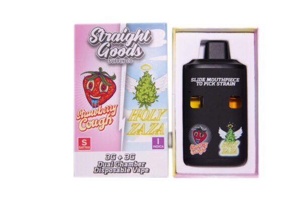 Strawberry Cough (Sativa) x Holy Zaza (Indica) – 6g Straight Goods Disposable