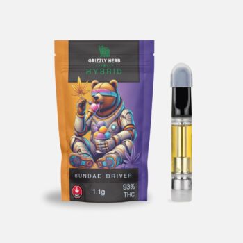 Grizzly Herb 1g Cartridge - Sundae Driver (Hybrid)