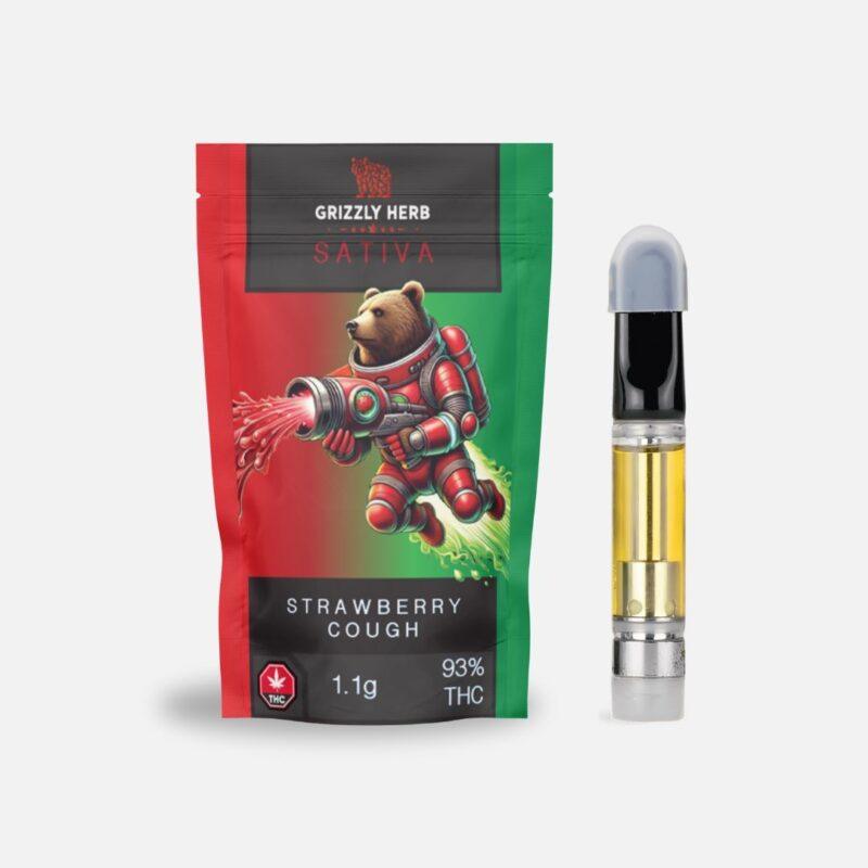 Grizzly Herb – Strawberry Cough (Sativa) – 1.1g Cartridge