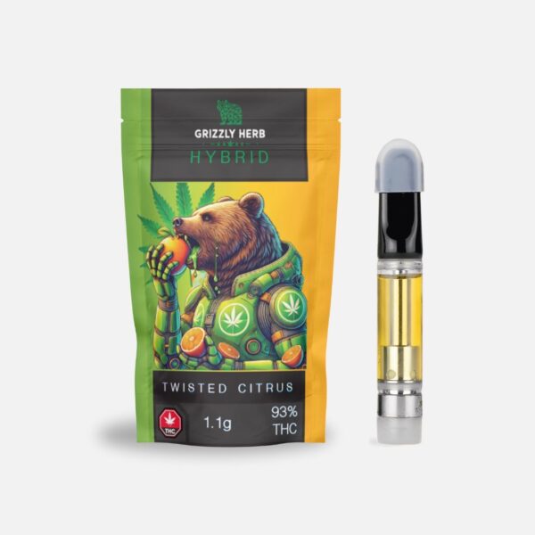 Grizzly Herb – Twisted Citrus (Hybrid) – 1g Cartridge