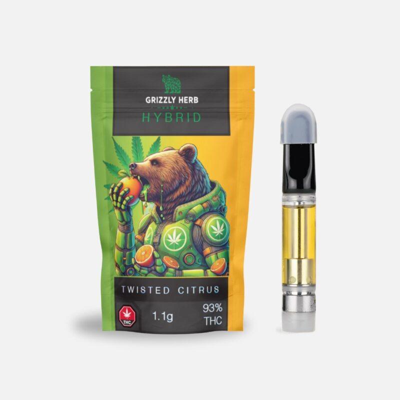 Grizzly Herb – Twisted Citrus (Hybrid) – 1.1g Cartridge