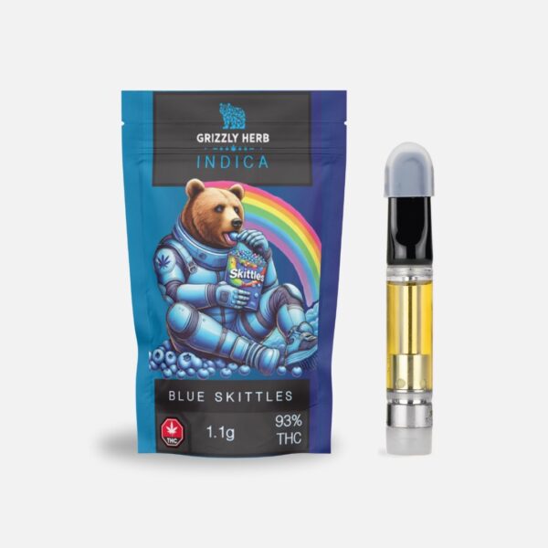 Grizzly Herb – Blue Skittles (Indica) – 1g Cartridge