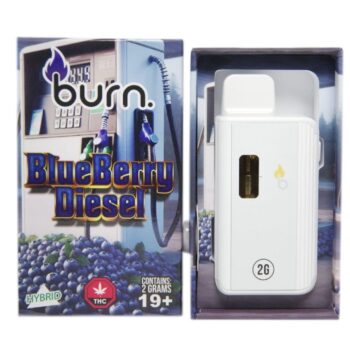 Burn - Blueberry Diesel – 2g Disposable Vape (Hybrid)
