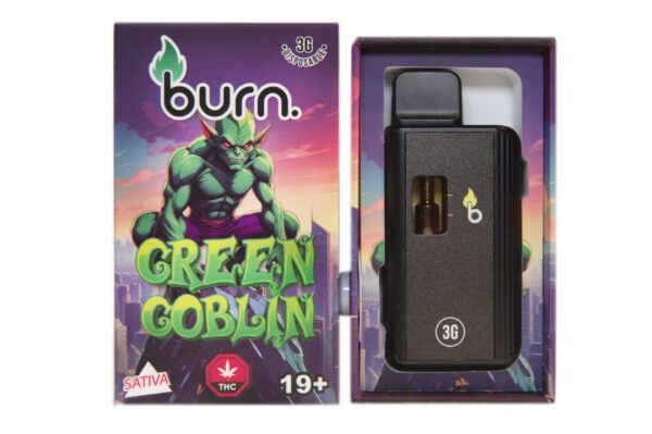 Burn – Green Goblin - 3g Disposable Vape (Sativa)