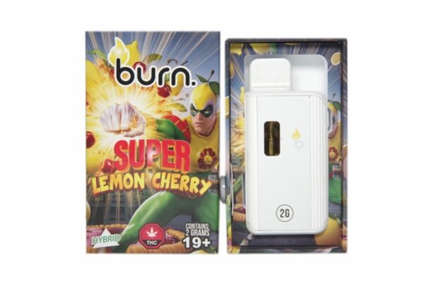Burn – Super Lemon Cherry - 2g Disposable Vape (Hybrid)
