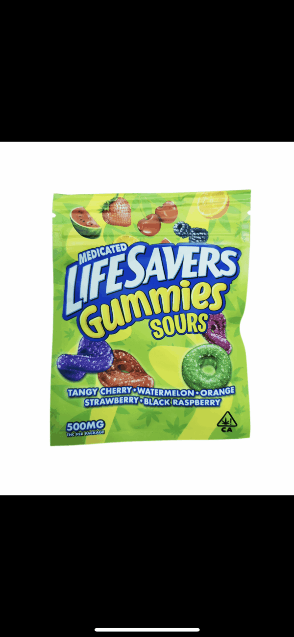 Life Savers Gummy Sours 500mg THC