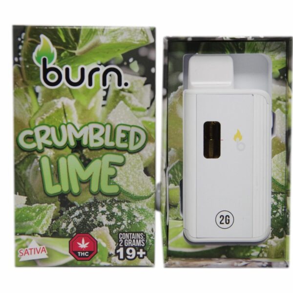 Burn – Crumbled Lime - 2g Disposable Vape (Sativa)