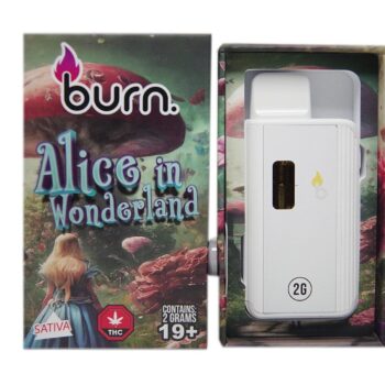 Burn – Alice in Wonderland - 2g
 Disposable Vape (Sativa)