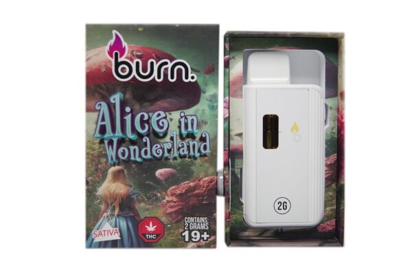Burn – Alice in Wonderland - 2g
 Disposable Vape (Sativa)