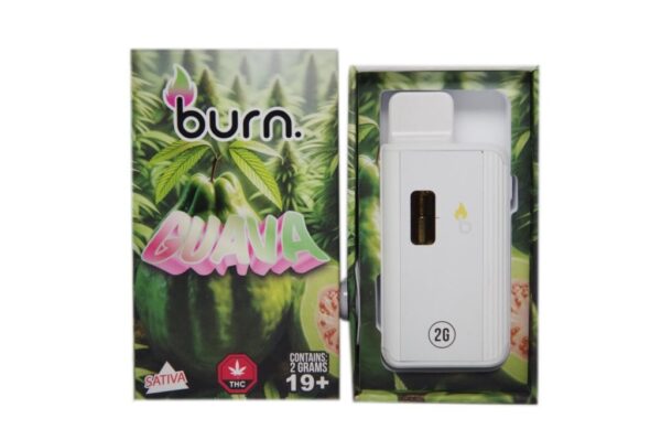 Burn – Guava (Sativa) – 2 g THC Vape Cartridge