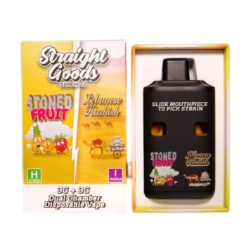 Straight Goods – Stoned Fruit x Lebanese Hashish 6g Disposable Pen (Hybrid / Indica Leaning)