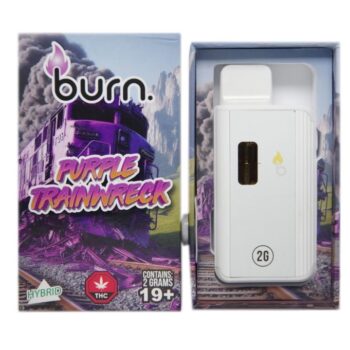 Burn – Purple Trainwreck - 2g Disposable Vape (Hybrid)