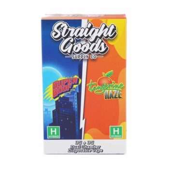 Straight Goods – Super Boof - 3g Disposable Vape (Hybrid) + Tangerine Haze - 3g Disposable Vape (Hybrid)