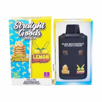 Straight Goods 6G Disposable Pen - Blueberry Pancakes (Hybrid) x Lemon Rock Candy (Indica)