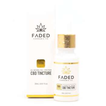 Faded Cannabis Co CBD Tincture 1000mg Full Spectrum