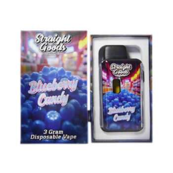 Straight Goods 3g Disposable Vape Blueberry Candy box