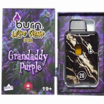 Burn 2G Live Resin FSE Disposable - Grandaddy Purple