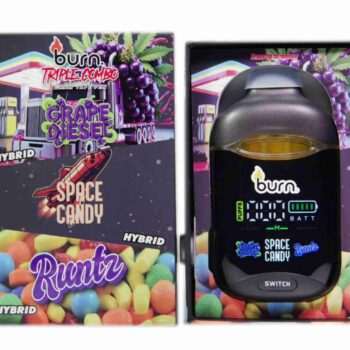 Burn 3G Triple Combo Vape - Grape Diesel + Space Candy + Runtz