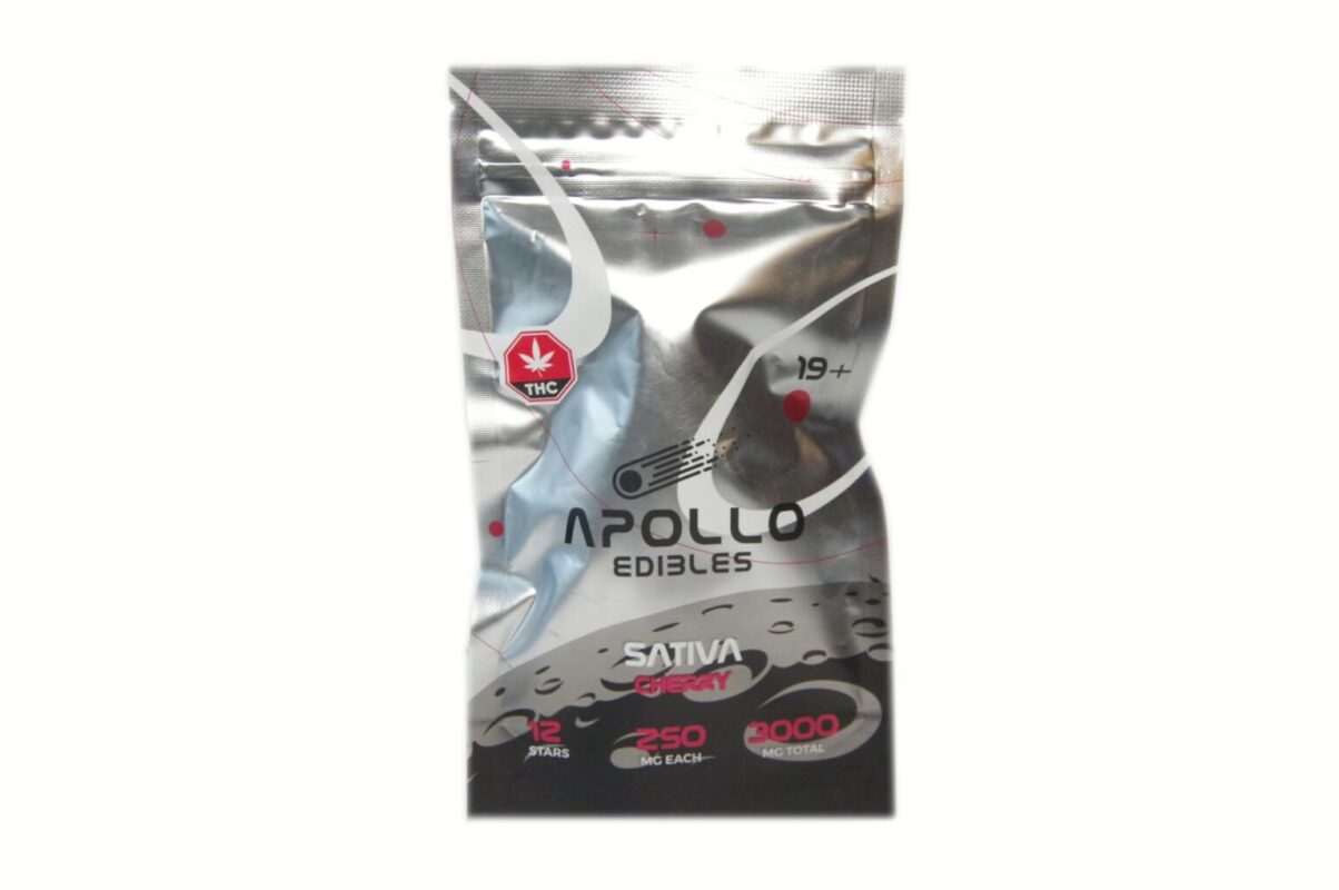 Apollo Edibles – Cherry Shooting Stars 3000mg (Sativa)
