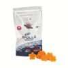 Apollo Edibles – Sour Peach Shooting Stars 3000mg (Indica) gummy candies in star shapes, featuring vibrant orange color and packaging details.