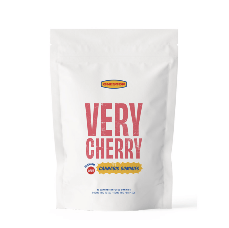OneStop – Sour Very Cherry Gummies 500mg