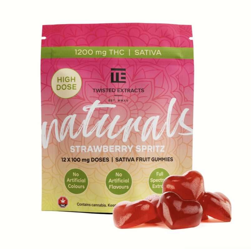 Twisted Extracts Naturals – Strawberry Spritz 1200mg (Sativa)