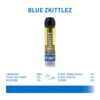 Boost Distillate Cart - Blue Zkittlez 1G featuring a clear cartridge with vibrant yellow distillate, showcasing its premium quality.