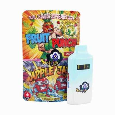 Sky High 8G Dual Chamber Vape – Fruit Punch + Apple Jax