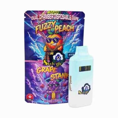 Sky High 8G Dual Chamber Vape – Fuzzy Peach + Grape Stank